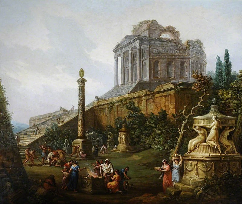 Capriccio con tempio pagano e sacrificio - National Trust